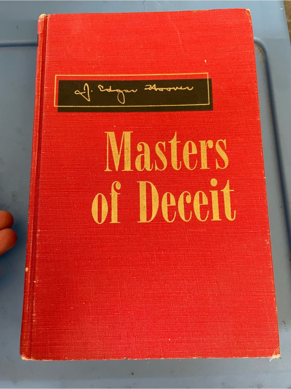Masters of Deceit Red Decorative Book